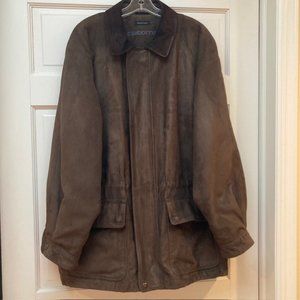 Claiborne Men’s Microsuede Barn jacket in Brown XL